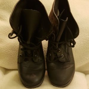 Rock & Candy Black Spray Paint Boots